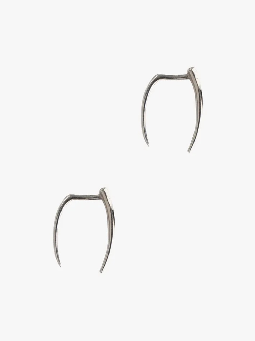 Gabriela Artigas Infinite Tusk Threader Earrings rare Sterling Silver 2016